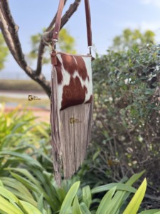 Bolso de Hombro de Cuero con Flecos de Piel de Vaca, Diseño Único, Estilo Bohemio Vintage, para Mujer - Product Image 3