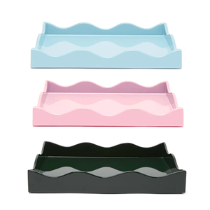 Beautiful Lacquer <b>Tray</b>, <b>Large</b> MDF Serving <b>Tray</b> Perfect For Table Top Party Decor, Hotel & Restaurant, Made In Vietnam - Product Image 2