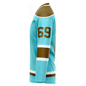 Venta al por Mayor de Camisetas de Hockey sobre Hielo Personalizables con Nombre de Equipo, Transpirables, 100% Poliéster, Equipo de Protección Deportiva para Hockey - Product Image 6