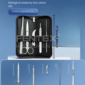 Ensemble d'anatomie biologique FENTEX 7 pièces en acier inoxydable, outils de dissection d'insectes (aiguilles, ciseaux) - pour étudiants en médecine et laboratoire - Product Image 6