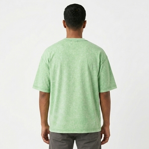 Men's Acid Wash Jersey <b>T</b>-<b>Shirt</b> Regular Fit Eco-Friendly <b>Polyester</b>/Cotton Short Sleeve Streetwear Casual Summer Top - Product Image 4
