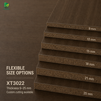 Panneau de particules MFC Jinbase XT3022 Chêne Truffe Fumé 18mm E0 4x8ft Finition de Première Qualité pour la Décoration Intérieure Moderne