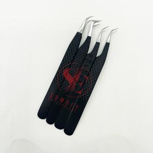 Pinzas para Pestañas de Volumen Ruso de 90 Grados Somofy Enterprises, Acero Inoxidable, Logotipo Personalizado, Diseño de Corazón, Herramienta de Belleza - Product Image 6
