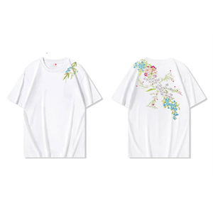 Camiseta de Algodón y Poliéster para Hombre, Tallas Grandes, Manga Corta, Logotipo Bordado Personalizado, Camiseta Informal OEM - Product Image 6