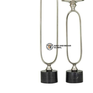 Juego de Portavelas de Resina de Hueso de Lujo, Ecológico y Duradero, Moderno Soporte Decorativo para Velas de Pilar para el Día de San Valentín y Navidad - Product Image 5