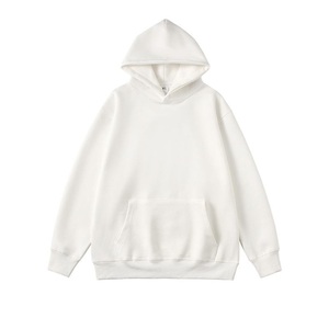 Sweat-shirt à capuche décontracté et ample pour homme, unisexe, avec impression de logo personnalisé, broderie, en gros, épais et uni, pour survêtement - Product Image 4
