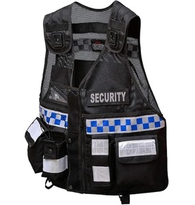 Gilet de sécurité respirant en maille polyester/coton avec bandes réfléchissantes, plusieurs poches, unisexe, pour l'hiver - Product Image 3