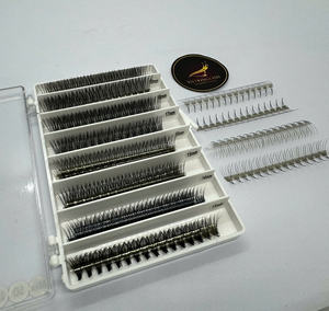 Pestañas de Volumen Pre-fabricadas VIETKINGLASH de Ultra Velocidad para Uso en Salón, Pestañas de Camelia, Cabello Sintético, Naturales, Suaves, Hechas a Mano, Base Delgada, Naturales - Product Image 2