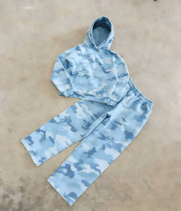 High Quality ARTIZ INTERNATIONAL <b>Mens</b> Streetwear 2 in 1 Printed Solid Heavy Fleece 100% Cotton Hoodie & Cargo Joggers - Product Image 3