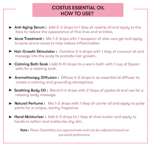 Costus <b>Essential</b> <b>Oil</b> 100% Pure Undiluted Promotes Skin Regeneration Reduces Inflammation Soothes Inflammation 10gm piece - Product Image 3