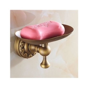 Heavy Duty Metal Soap Dish Holder For <b>Bathroom</b> Sink Counter With Rust Resistant Coating And Water <b>Drain</b> Holes - Product Image 6