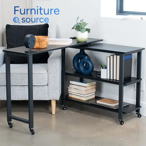 Escritorio moderno de melamina MDF en forma de L para oficina, acabado elegante y plegable, fabricado en Vietnam por una fábrica experimentada - Product Image 1
