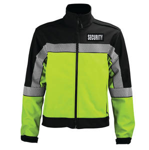 Veste personnalisée pour homme, chaude et coupe-vent, haute visibilité, sécurité, réfléchissante, avec poche - Product Image 3