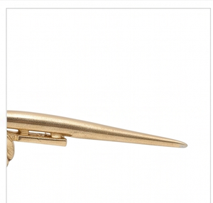 <b>Gold</b> Plated Minimalist <b>Spoon</b> With Long Handle Mirror Polish Durable Shell Design For Gifts Cutlery Use - Product Image 4
