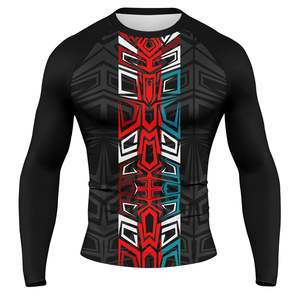 High Quality Custom Compression Heat-Transfer Printed Breathable Sleeveless Men's Rash Guard MMA Training Polyester/Nylon - Product Image 1