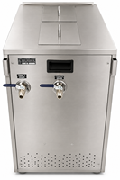Nouveau Nettoyeur Ultrasonique Industriel Électrique à 2 Étages, Double Cuve Chauffante et Zone de Refroidissement, Commande Avant-Arrière, Acier Inoxydable 6L 2000W