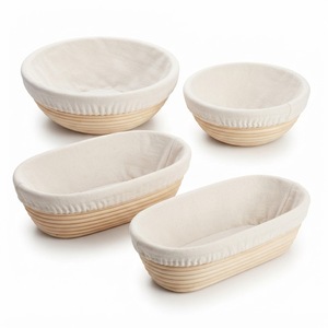 Panier à pain rustique en rotin naturel, tressé à la main, panier de levage en osier fait main, vente en gros à prix abordable pour boulangerie domestique - Product Image 3