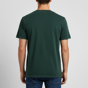 Wholesale Tee Shirt Manufacturer High Quality 210 Gsm Basic Soft Jersey Beach Party Lightweight Plain Black T Shirt for Men - Product Image 3