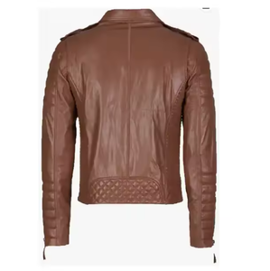 Chaqueta de Cuero Estilo Bomber para Invierno con Cuello Alto - Venta de Fábrica, Nuevo Estilo de Moda - Product Image 4