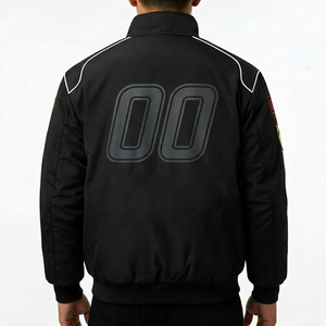 Custom Brand Men's Full Sleeve Polyester <b>Racing</b> <b>Jacket</b> Windproof All Seasons Motorcycle Wear Wholesale Manufacturer - Product Image 4