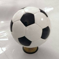 Ballon de football personnalisé SWSCORP, taille 5, mini, brillant, en PVC thermocollé, cousu main, durable et léger – Offre spéciale à prix réduit