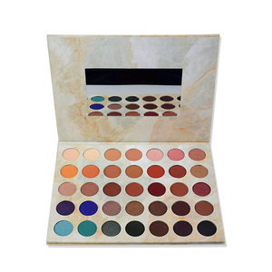 Palette de fards à paupières marbrés 35 couleurs, professionnelle, minérale, mate et scintillante, imperméable, haute pigmentation, maquillage pour les tons de peau foncés - Product Image 1