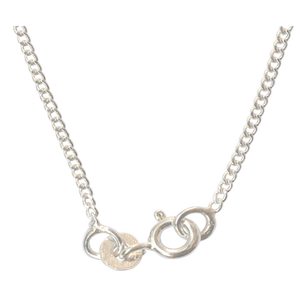 Cadena de Eslabones Planos Redondos de 40 cm, Cadenas de Plata de Ley 925 para Hombres, Mujeres y Niños - Product Image 3