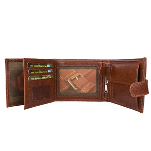 Cartera de Cuero Clásica Personalizada, Suministro Directo de Fábrica, Cartera Ligera y Duradera para Hombre, Producto Elegante y de Alta Calidad - Product Image 3
