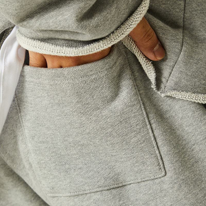 กางเกงขาสั้นกีฬาฟุตบอลผู้ชายทรงตรงยาวถึงเข่า ผ้าฝ้ายระบายอากาศดี มีกระเป๋า ผลิตจากโรงงานโดยตรง รับผลิตตามแบบ - Product Image 5