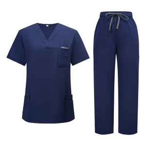 Custom LOGO Comfortable Beauty Salon Medical <b>Scrubs</b> Uniforms Women <b>Scrub</b> Sets Stretch Fabric Hospital Nurse Work Uniform - Product Image 3