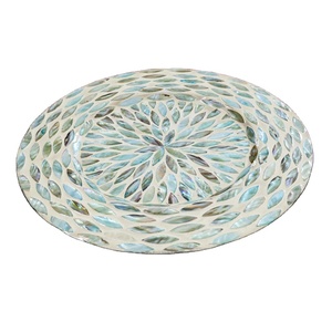 งานหัตถกรรมธรรมชาติถาดมุกไม้ถูพื้นให้บริการในทุกโอกาสช่วยเพิ่มการสังสรรค์ของคุณด้วยสัมผัสที่หรูหรา - Product Image 1