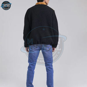 Premium Quality New Style Sherpa Men's Jackets Custom Stand Collar Winter <b>Canvas</b> Breathable Customizable Wholesale - Product Image 5