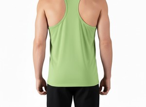 <b>Mens</b> Casual Gym <b>Singlet</b> Sleeveless Tank Top Breathable Sports Vest Workout Training Shirt Fitness Bodybuilding Activewear Custom - Product Image 4