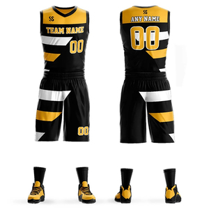 Uniformes de basket-ball personnalisés pas chers en gros avec le dernier design de maillot de basket-ball, tissu respirant à séchage rapide, faible MOQ - Product Image 5