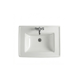 Conjunto de Lavabo Moderno con Pedestal y Cuenco Cuadrado para Baño y Uso Hospitalario - Product Image 2