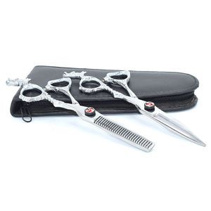 Tijeras de Peluquería para Diestros KAAMIR INSTRUMENTS, Precio al por Mayor, 32 Dientes, Hoja Afilada de Acero Inoxidable, Ligeras, para Cortar el Cabello - Product Image 4