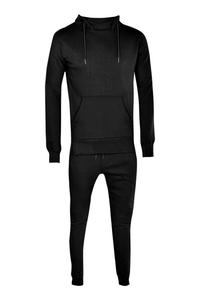 Survêtement unisexe pour homme, respirant, à séchage rapide, sportif, uni, 2 pièces, 100% coton, poids moyen, coupe ample, longueur intégrale, poches latérales - Product Image 6