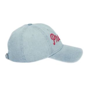 Embroidered Pretty Denim <b>Hat</b> Women <b>Light</b> Blue Baseball Cap Adjustable Strap Casual Fashion Cotton Cap Stylish Headwear - Product Image 5