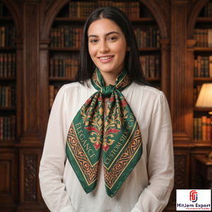 Premium Custom Printed Silk Feel Square Hijab Scarf Fashion <b>Head</b> <b>Wrap</b> Shawl OEM ODM Custom Textile Manufacturer Supplier - Product Image 3