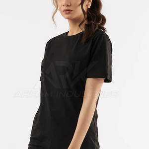 Camiseta de algodón premium para mujer, tela ligera, cuello redondo, ropa de moda de verano, suministro directo de fábrica, pedido al por mayor - Product Image 2
