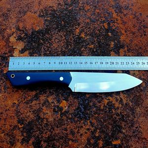Cuchillo de Caza de Hoja Fija Premium con Mango Negro, Cuchillo Artesanal para Bushcraft y Actividades al Aire Libre con Funda de Cuero, Venta al Por Mayor OEM - Product Image 5