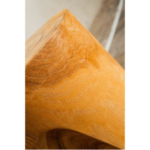 Taburete Trípode de Madera de Teca Sólida ARTERRA Premium para Uso en Villas, Hoteles y Apartamentos - Asiento Versátil para Espacios Rústicos/Modernos Hecho a Mano - Product Image 3