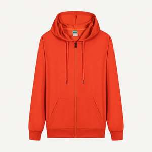 Vente en gros usine : Sweat à capuche zippé épais pour homme avec broderie, personnalisable, de haute qualité, avec impression de logo sur mesure, en coton - Product Image 5
