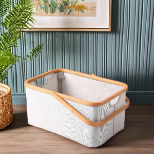 Stockage de vêtements à domicile de qualité supérieure panier organisateur de vente chaude pour articles divers avec poignées - Product Image 1