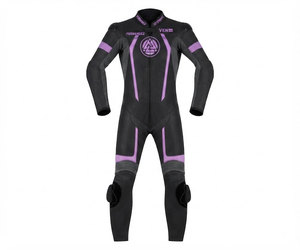 Combinaison de moto en cuir sur mesure de qualité supérieure MotoCP Racing 1 pièce, équipement de conduite avec bosse niveau 2 CE, fabriquée sur mesure - Product Image 1