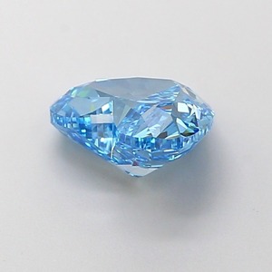 Diamant de laboratoire CVD bleu vif fantaisie, taille cœur modifiée, 1,61 carat, clarté VS1, polissage excellent, pierre précieuse de luxe premium - Product Image 2