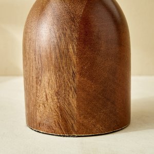 Juego de Portavelas Modernos de Madera y Metal Dorado, Centro de Mesa Decorativo para el Hogar, Sala de Estar, Bodas y Fiestas - Product Image 6