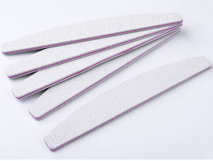 Custom Logo Floral Design <b>Nail</b> File 100/120 100/180 180/240 Precision Manicure Tool Plastic Smooth Tip - Product Image 2