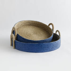 ชุดดอกไม้ถาดตกแต่งหวาย2ใบ - Product Image 2