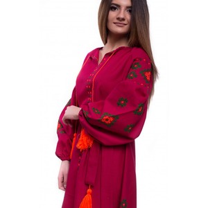 Vestido Tradicional y Natural Lavable Hecho a Mano, el Mejor Color, Estilo Ucraniano, Vestido de Lino Bordado de la Mejor Calidad para Mujer - Product Image 5